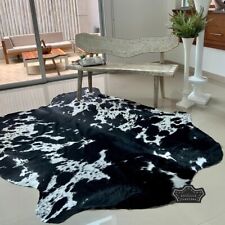 Real Cowhide Rug In Authentic Black White Medium 5 X 7
