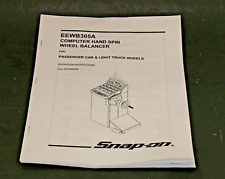 Snap On Eewb305a Computer Hand Wheel Balancer Users Manual Tire Spin Guide