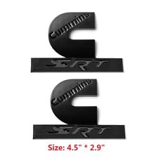 2x Oem 4.5 Inches Cummins Srt 3d Logo Emblem Badge High Output Ram 2500 L Black