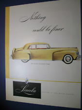 1947 Lincoln Continental Coupe Large-mag Car Ad- Nothing Could Be Finer