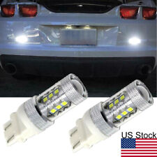 2pcs 3156 Led 6000k White Backup Reverse Light Bulb For Chevy Camaro Corvette
