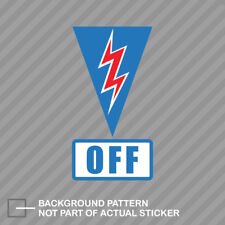 Master Switch Off Sticker Decal Vinyl Racing Safety Car 3