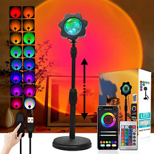 Sunset Lamp Projector Led Lights App Remote Sunset Light 16 Colors Night Light