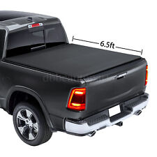 6.5ft 6.4ftquad Fold Tonneau Bed Cover For 2002-2024 Dodge Ram 1500 2500 3500