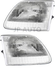 For 1997-2002 Ford Expedition Headlight Halogen Set Driver And Passenger Side