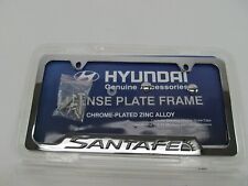 New Genuine Chrome License Plate Frame Holder Oem For 2005-2023 Hyundai Santa Fe