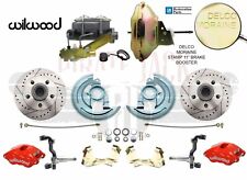 1964-1972 Gm A F X Body Disc Brake Conversion Kit W Wilwood Red Calipers