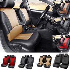 For Jeep Car Seat Cover Protector Pu Leather Front Rear Full Set Cushion Pad