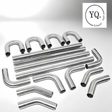 2 Inch T304 Stainless Steel Mandrel Bend Straight U-bend Exhaust Pipe Kit 16pcs
