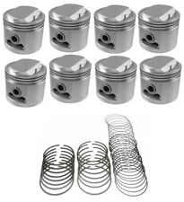 Pistons Set8cast Rings For 1954-1956 Buick 3221956-1959 Chevy Truck Nailhead