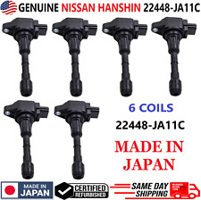 Genuine Nissan X6 Ignition Coils For 2007-2017 Nissan Infiniti V6 22448-ja11c