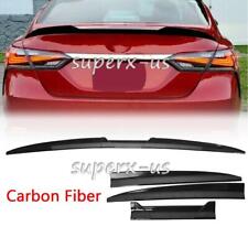 For Toyota Corolla 2010-2023 Carbon Fiber Sedan Psm Rear Trunk Spoiler Wing Lip