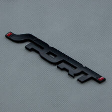 3d Matte Black Metal Sport Logo Car Trunk Emblem Side Fender Badge Sticker Decal
