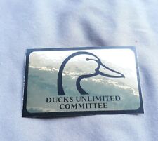 Ducks Unlimited Du Committee Reflective Gold Black Duckhead Logo Decal Sticker