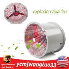 16explosion-proof Axial Exhaust Fan Pipe Spray Booth Paint Fumes 2880m3h 110v