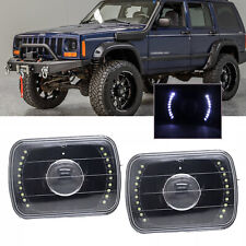 5x7 7x6 Led Headlights For 1986-1995 Jeep Wrangler Yj 1984-2001 Cherokee Xj