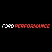 Ford Performance Logo Die-cut Vinyl Sticker Decal - White Red - 9 Wide Racing