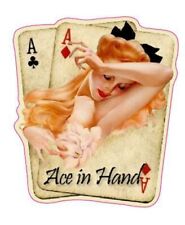 Pair Of Aces Pin Up Girl Decal
