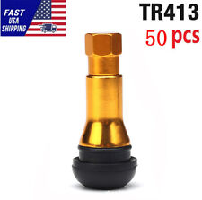 Lot 50 Tire Valve Stems Tr 413 Snap-in Car Auto Short Rubber Tubeless Tyre