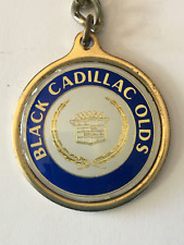 Black Cadillac Oldsmobile Crest Greensboro Nc Metal Keychain Key Ring Accessory