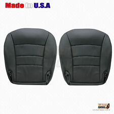 2005 To 2013 Chevy Corvette Driver Passenger Bottom Leather Seat Cover Black