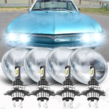 4pcs 5 34 5.75 Round Led Headlights Hilo Beam For Chevrolet Corvair 1960-1969