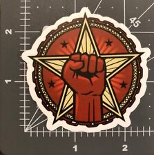 Nautical Star Fist Revolution Punk Humor Skateboard Guitar Decal Sticker B5e