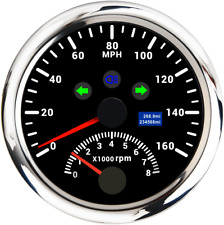 85mm Gps Speedometer 0-160mph With Tachometer Gauge 0-8000rpm For Car Motorcycle