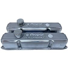 Nos Mopar 383 400 440 Polished Die-cast Polished Aluminum Valve Covers