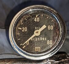 Vintage Stewart Warner Oil Pressure Gauge 0-80 Stewart Warner 427186 Gauge