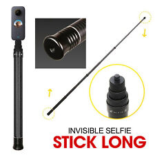 Carbon Fiber 3m Long Adjustable Invisible Selfie Stick For Insta360 Sport Camera