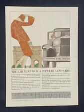 Magazine Ad - 1929 - Hupmobile Century Six Eight - Art Deco - Lanvin Fashion