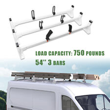 3 Bar Ladder Roof Racks For 2015-2024 Ford Transit 150 250 350 Cargo Van 750 Lbs
