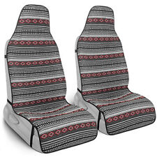 Boho Car Seat Covers For Front Seats Black Aztec Print Auto Truck Suv