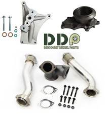 Bellowed Up Pipes Housing Turbo Pedestal For 1999.5-2003 Ford 7.3l Powerstroke