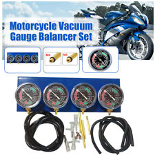Motorcycle Fuel Vacuum Carburetor Synchronizer Tool 4 Carb Sync Gauge F1v3