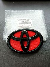Toyota Piano Black - Red 14cm Logo Emblem Badge For Grille Toyota Corolla Altis
