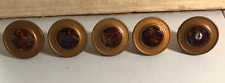 Lot Of 4 Vintage Mcm Drawer Knobs Pulls- Tortoise Shell Lucite Inserts