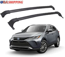 For 2021-2024 Toyota Venza Black Top Roof Rail Rack Cross Bars Luggage Carrier