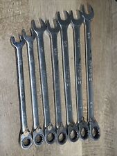 Matco 7 Piece 90 Tooth Extra Long Sae Reversible Ratcheting Wrench Set S9grrcxl7