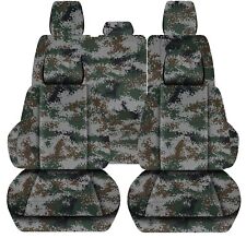 Front And Rear Truck Seat Covers Fits 2020 To 2022 Jeep Gladiator Camouflage