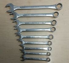 Vintage S-k Metric 9 Piece Alloy Steel Combination Wrench Set Partial 8mm-19mm