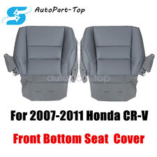 For 2007 2008-2011 Honda Crv Driver Passenger Leather Seat Cover Dark Gray
