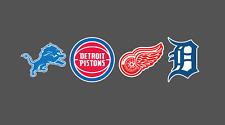 Detroit Sticker Decal Sports Pack -lions Pistons Red Wings Tigers- Vinyl 4