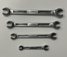 Snap On Tools Rxh 4 Pc 6 Pt Sae Double End Flare Nut Line Wrench Set
