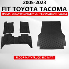 Fit 2005-2023 Toyota Tacoma Bed Mats Trunk Bed Liners Floor Mats All Weather Tpe