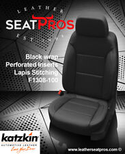 Katzkin Leather Seat Covers 2022-2024 Chevrolet Silverado Crew Double Cab Black