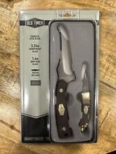 New Old Timer Limited Edition Gift Set Of 3 Knives In Gift Tin Free Shipping