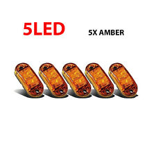 20pcs Amber Red Marker Lights 2.5 Led Truck Trailer Oval Clearance Side Light