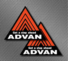 2x Advan Racing 5 Decal Sticker Fender Size Gtr R34 Jdm Drift Rally Type R Logo